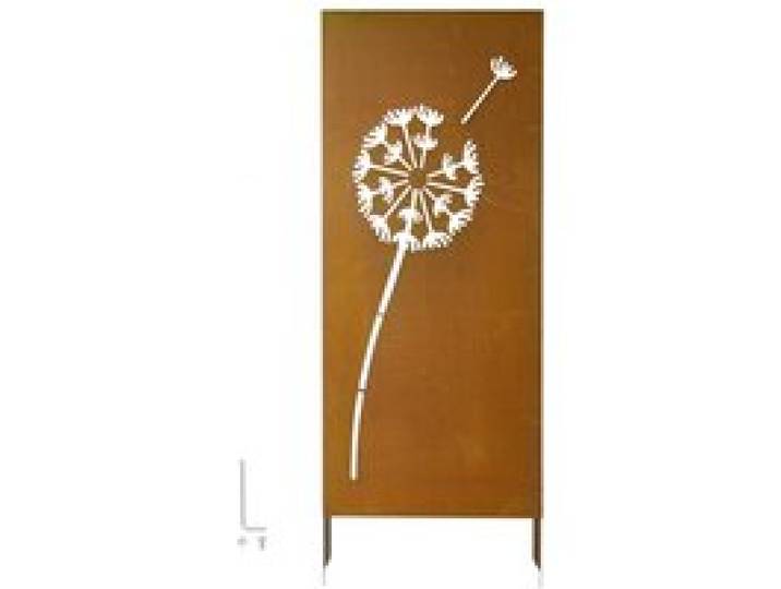 VEVOR Panneau Brise Vue Extérieur en Métal 60x158 cm Paravent Extérieur Décoratif Autoportant, Séparation d'Espaces pour Jardin Cour Terrasse, Écran d'Intimité, Panneau en Acier avec Piquets de Sol