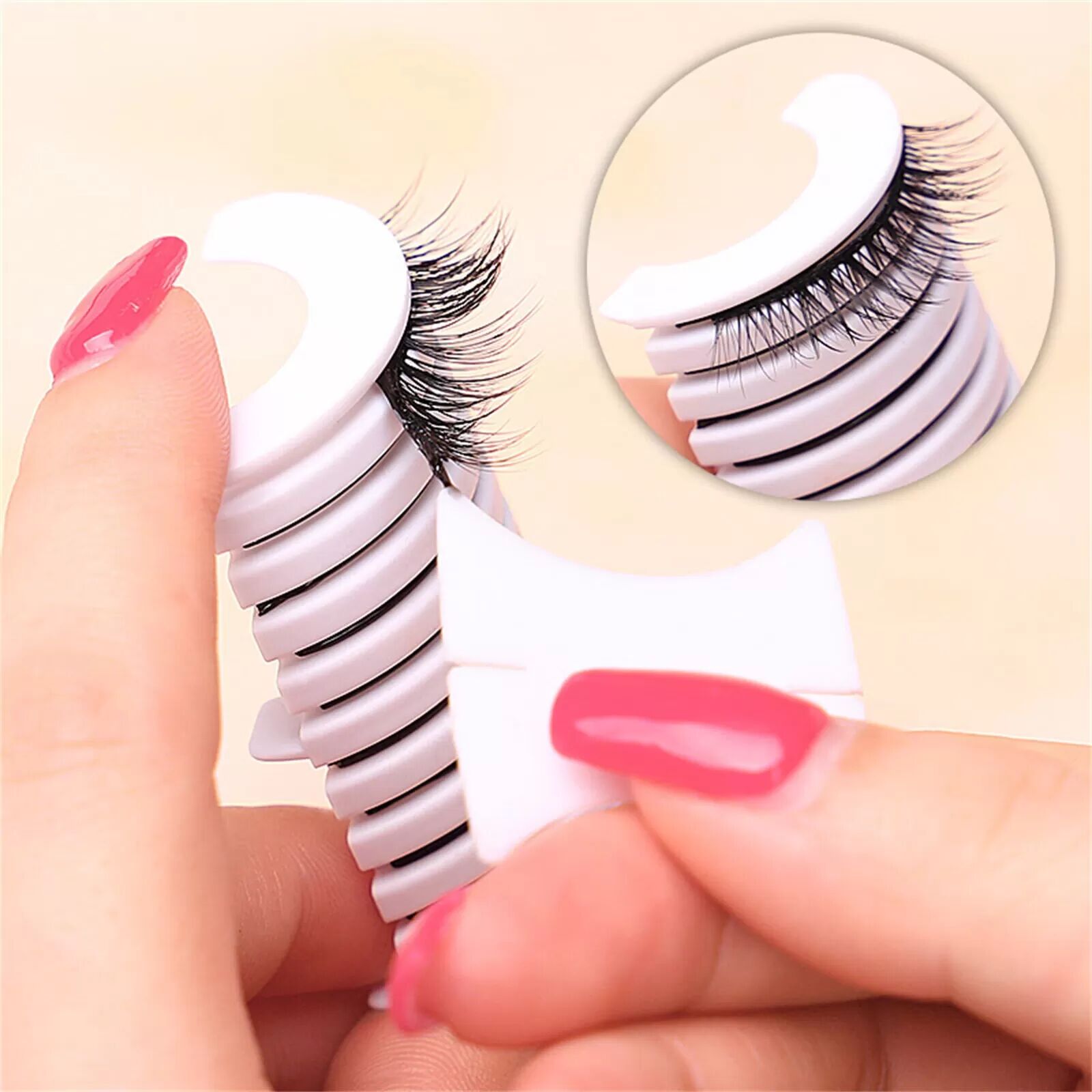 INF Bandes de faux cils autocollantes, paquet de 10