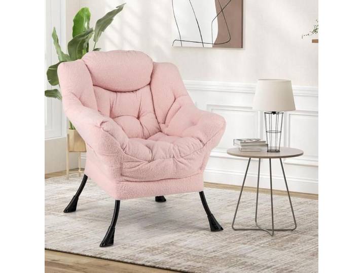 SUPFINE Lot de 1 Fauteuil Canapé Tissu Velours Peut supporter 150kg Convient au Salon à la Chambre à Coucher