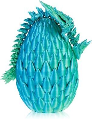 Inspired Finds 3D Printed Articulated Dragon Toy lime Green