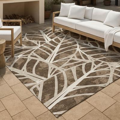Addison Rugs Machine Washable Indoor/ Outdoor Floral Canaan Chantille Rug