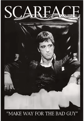 Inspire Picks Scarface Al Pacino Canvas Poster Gangster Movie Wall Art Print 6 50x70cm No Frame