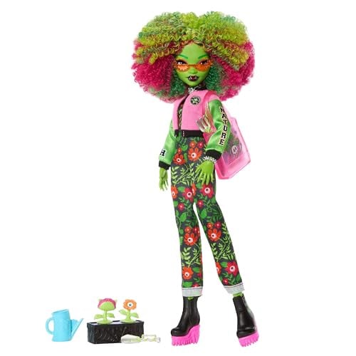 Monster High Venus McFlytrap JDR59 Dagboekset met Themapop en Accessoires, Meerkleurig