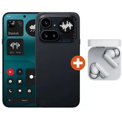 Nothing Phone (4a) Pro Schwarz, 6,83", Snapdragon 7 Gen 4, 8GB, 128GB, Android 16, 5G + CMF by Nothing Buds 2a Weiß