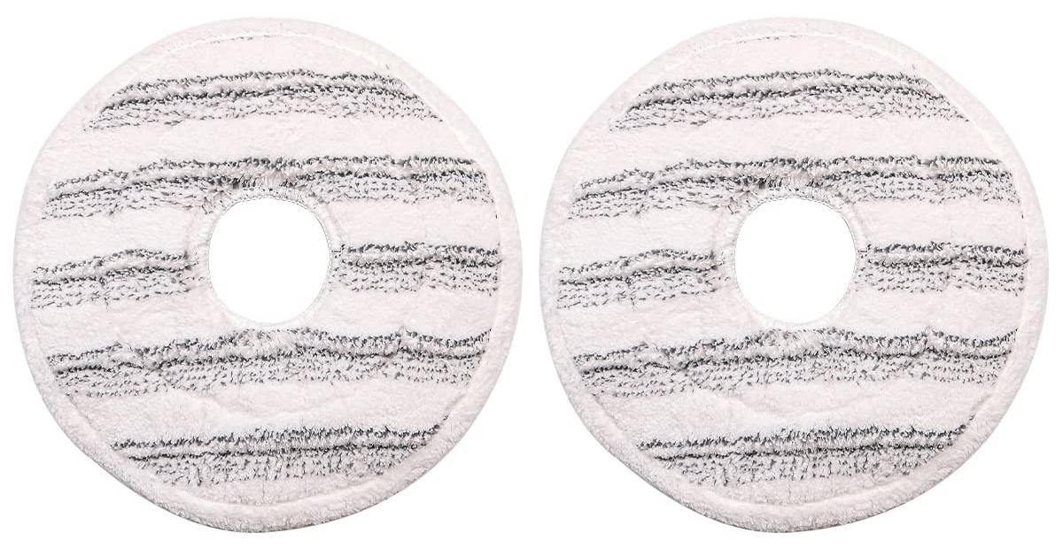 Dripio 2-delige set microvezel vervangende mopkoppen voor Spin Clean, diameter 24,5 cm