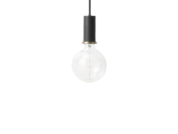 Ferm Living - Socket Pendelleuchte Low, schwarz