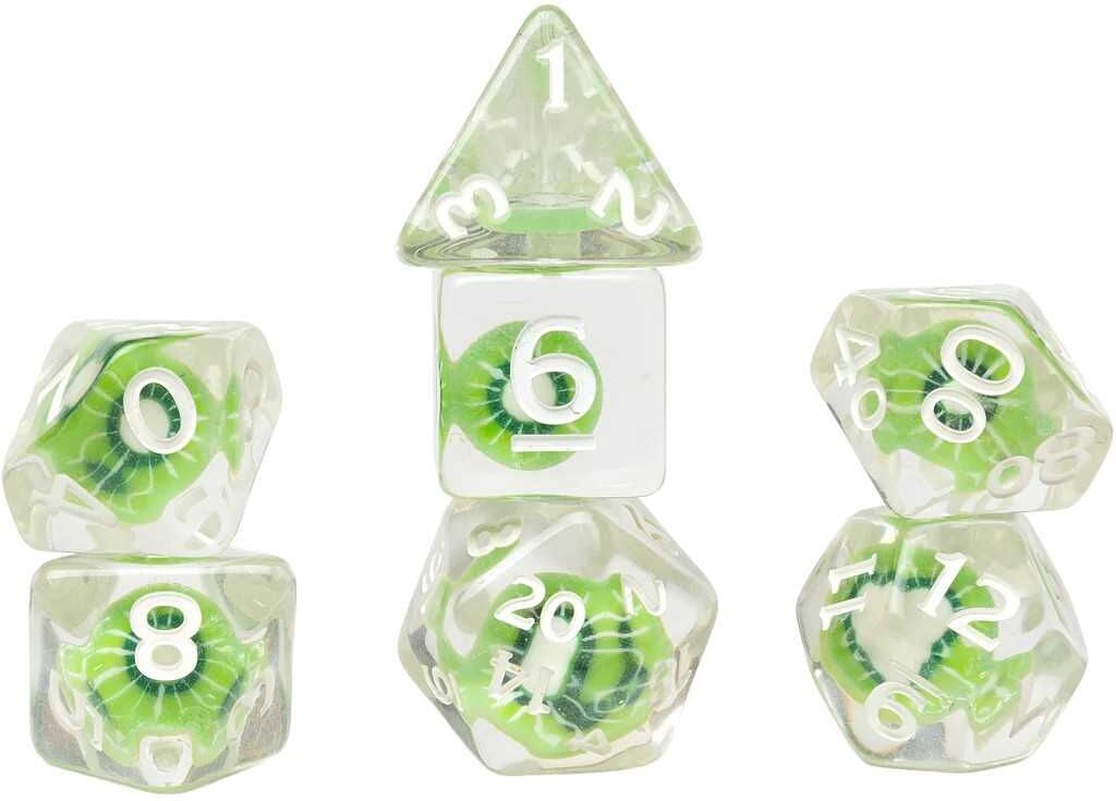 Sirius Dice Fruit Slice Dice Set – Kiwi for Tabletop Games