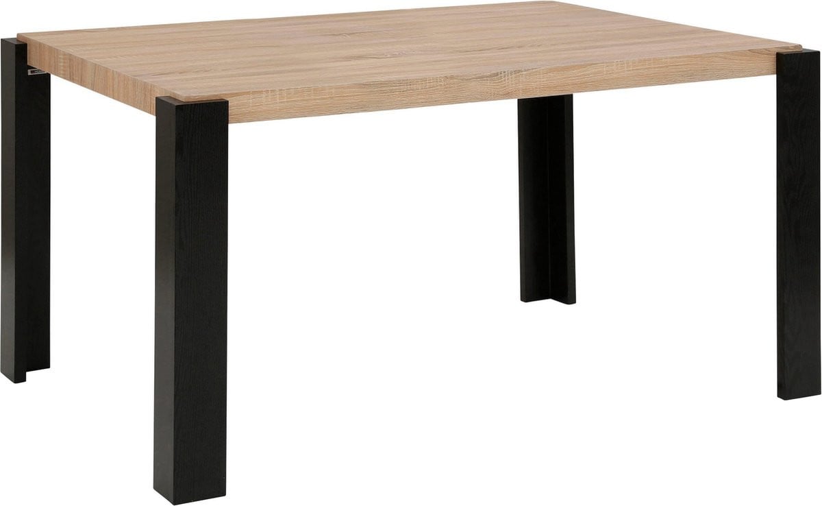 Notio Living Otago Eettafel - Eiken/Zwart - 120 cm