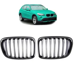 Sportgrill Kühlergrill kompatibel mit passend für BMW X1 E84 09-15 glanz schwarz