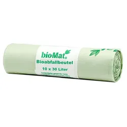 Papstar 500 "bioMat" Kompostbeutel auf Stärkebasis 30 l 60 cm x 53 cm ohne Tragegriff