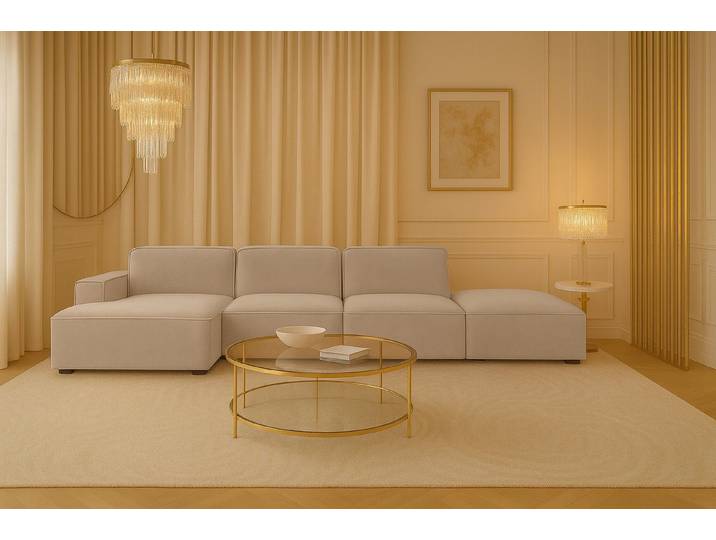 Kaiser Möbel Ecksofa Ecksofa Cursal – modulares L-Sofa mit großzügigem Design, Einzelsofa, L-Form, modulares System, minimalistisches Design