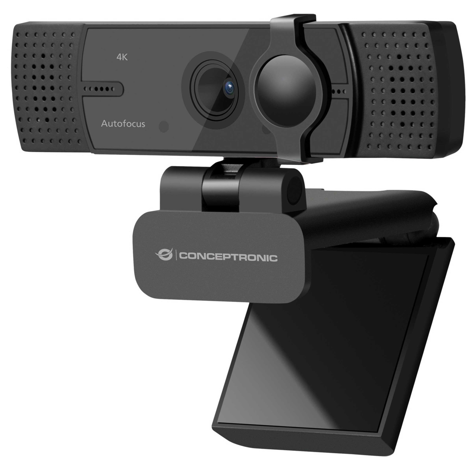 Conceptronic AMDIS08B Webcam AMDIS 4K Ultra-HD met Autofocus en Microfoon