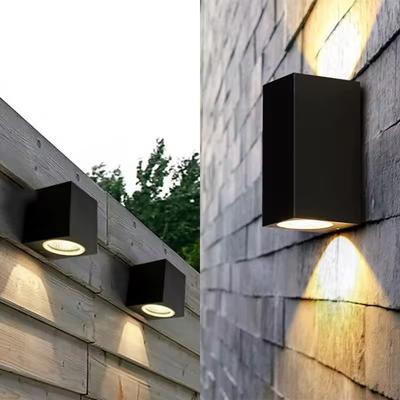 Silver Stone Store Waterproof LED Wall Lamp, Up Down Lighting For Garden, Outdoor Wall Lights, Indoor Lighting Wall Fixtures white