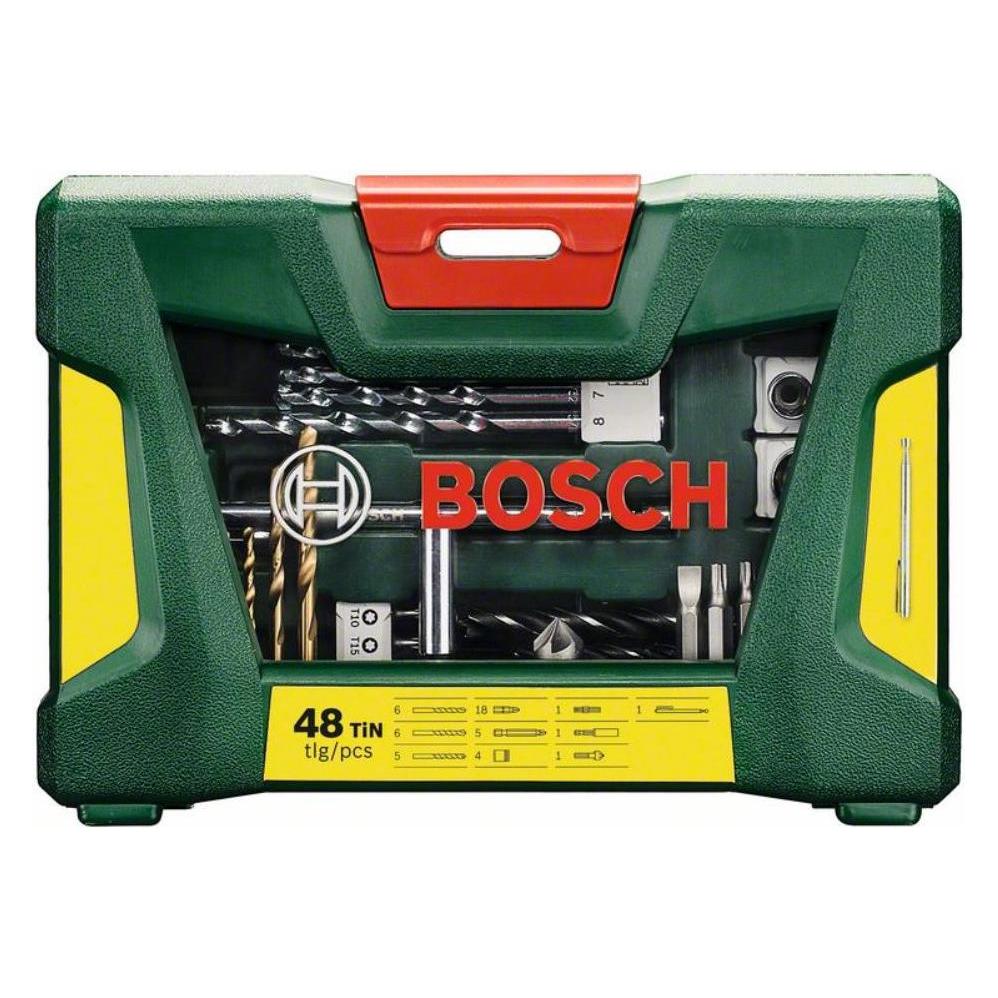 Bosch Zubehör V-Line TiN-Bohrer- und Bit-Set (Innensechskant, Kreuz Pozidriv PZ, Schraubschlitz) (2607017314)