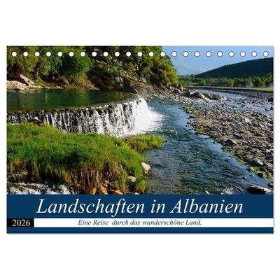 Landschaften in Albanien (Tischkalender 2026 DIN A5 quer), CALVENDO Monatskalender