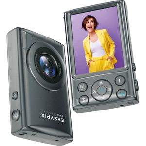 Easypix V48 Pocket Kompaktkamera, mit 2,8 Zoll Display, 2,7K, 8 MP