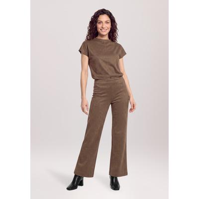 Culotte CARTOON "Damen mit weitem Bein", Damen, Gr. 46, Normalgrößen, braun, Obermaterial: 90% Polyester, 10% Elasthan, gerade lang, Hosen Culotte