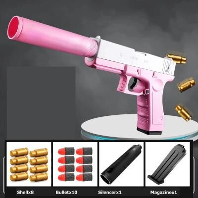 Uplifted Finds Desert Eagle Shell Ejection Toy Pistol With Soft Foam Bullets For Outdoor CS Shooting Games d