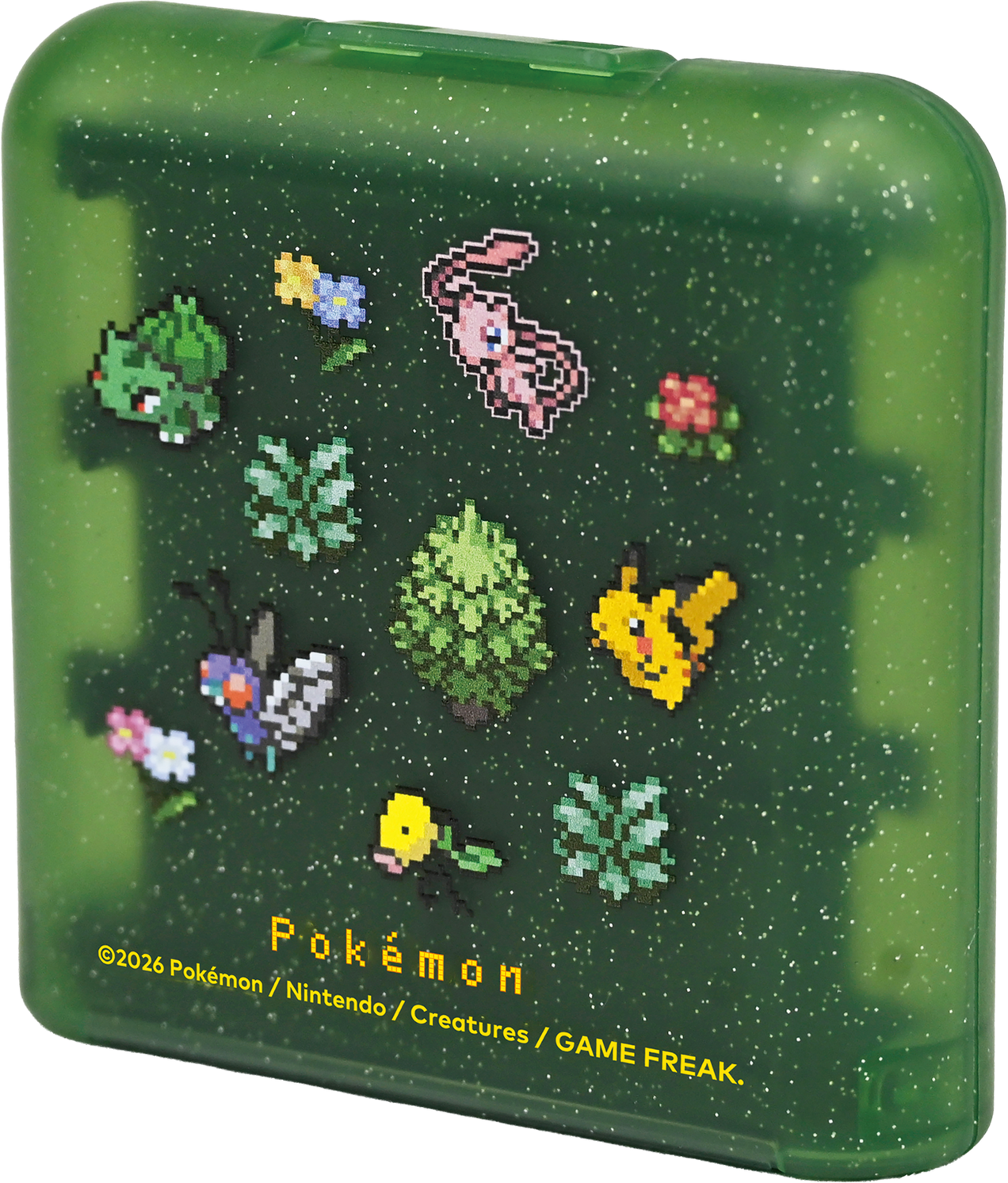 HORI Pokémon Pixel Green 24-Game Card Case for Nintendo Switch 2