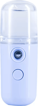 Inspire Curations Portable Nano Facial Mister USB Rechargeable Face Sprayer For Hydrating Skincare blue