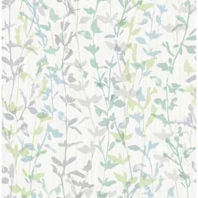Scott Living Thea Green Floral Trail Wallpaper