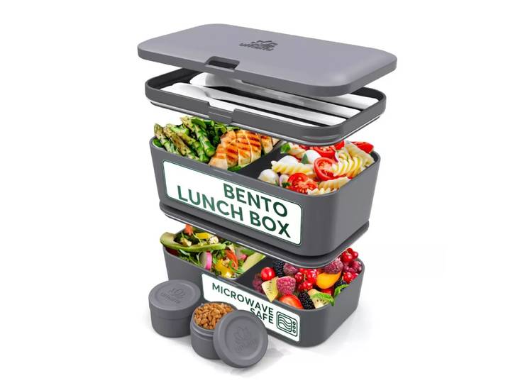 Umami - Bento Box Nestable L Carbon Gray, One Size, Grau