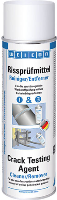 Weicon Rissprüfmittel Reiniger zum Entfernen von Öl und Fett vor der Rissprüfung, Inhalt: 500 ml (11692500)