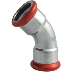 C-Stahl Pressfitting M Kontur Bogen 45° (ixi) (Ausführung: 76.1 mm)