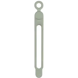 BerryBase Flexible Silikon Kabelbinder, dehnbar, wiederverwendbar, 20 Stk. - Farbe: Grün