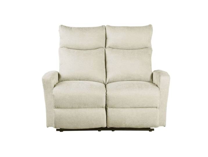 Canapé relax manuel tissu 2 places beige