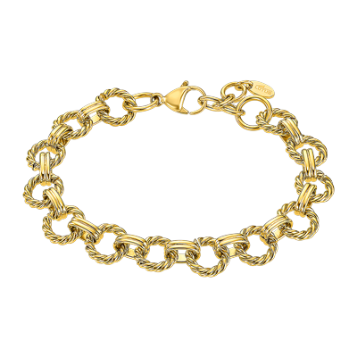 Armband LOTUS "Urband Woman", gelbgoldfarben, Armbänder, Damen, 19,1cm, Edelstahl, Armband