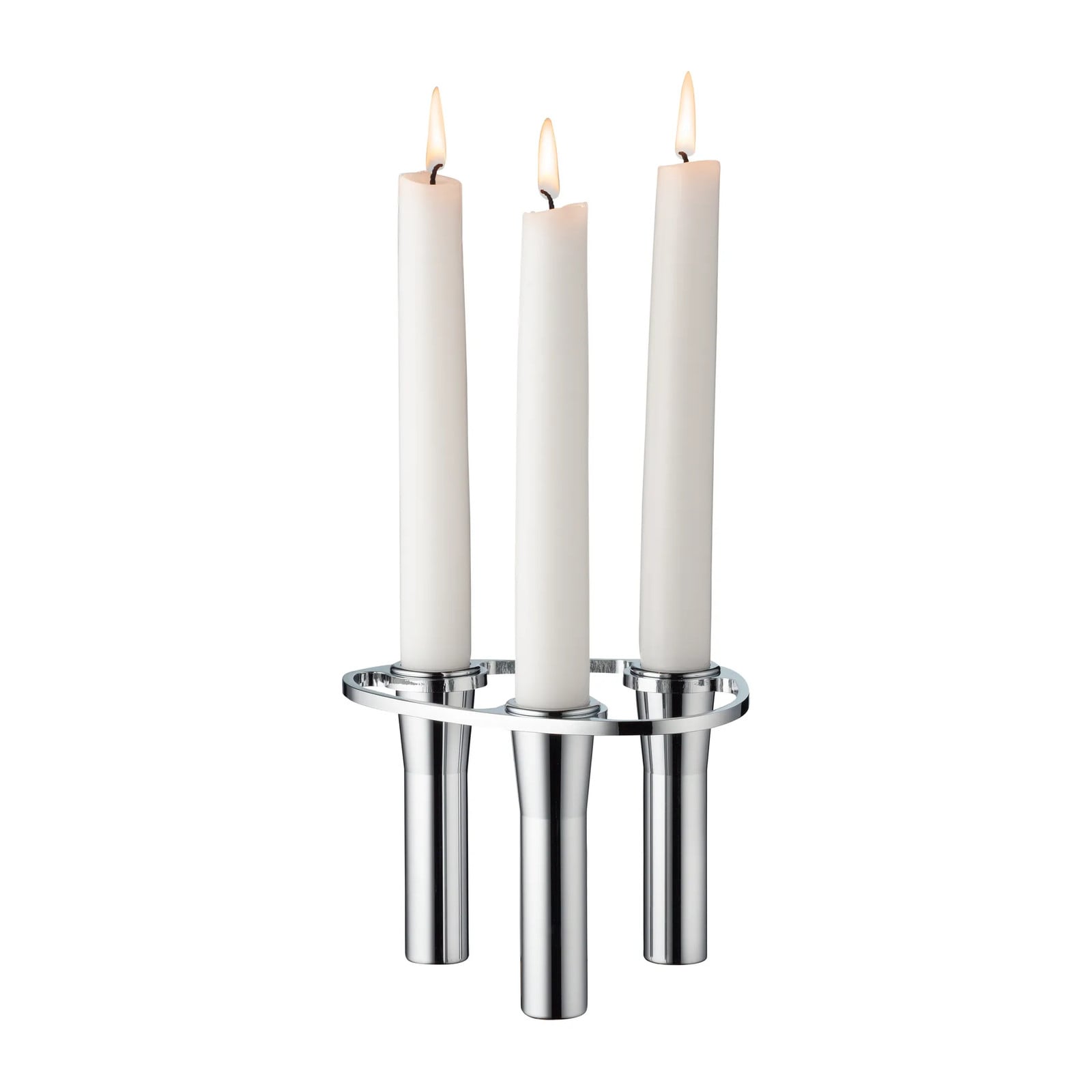 LIND DNA Lind Curve combineerbare kandelaar chroom Triple voor stompkaarsen