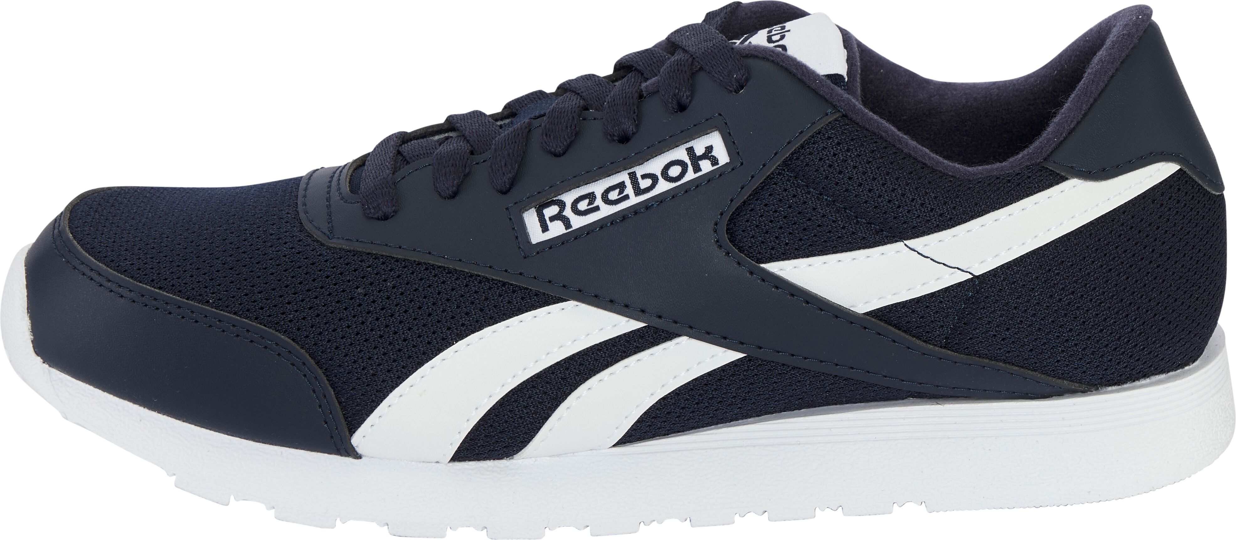 Sneaker REEBOK CLASSIC "REEBOK ROYAL PRIME RUN", Damen, Gr. 37,5, blau (navy, weiß, weiß), Synthetik, Textil, Schuhe Sneaker navy, weiß, weiß 37,5