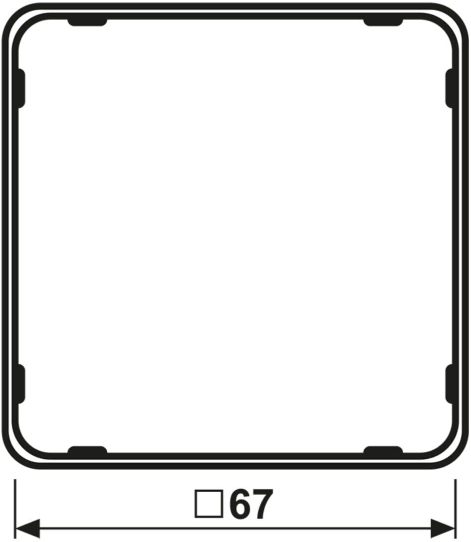 Jung Applikations-Rahmen lgr CDP 81 LG (CDP81LG)
