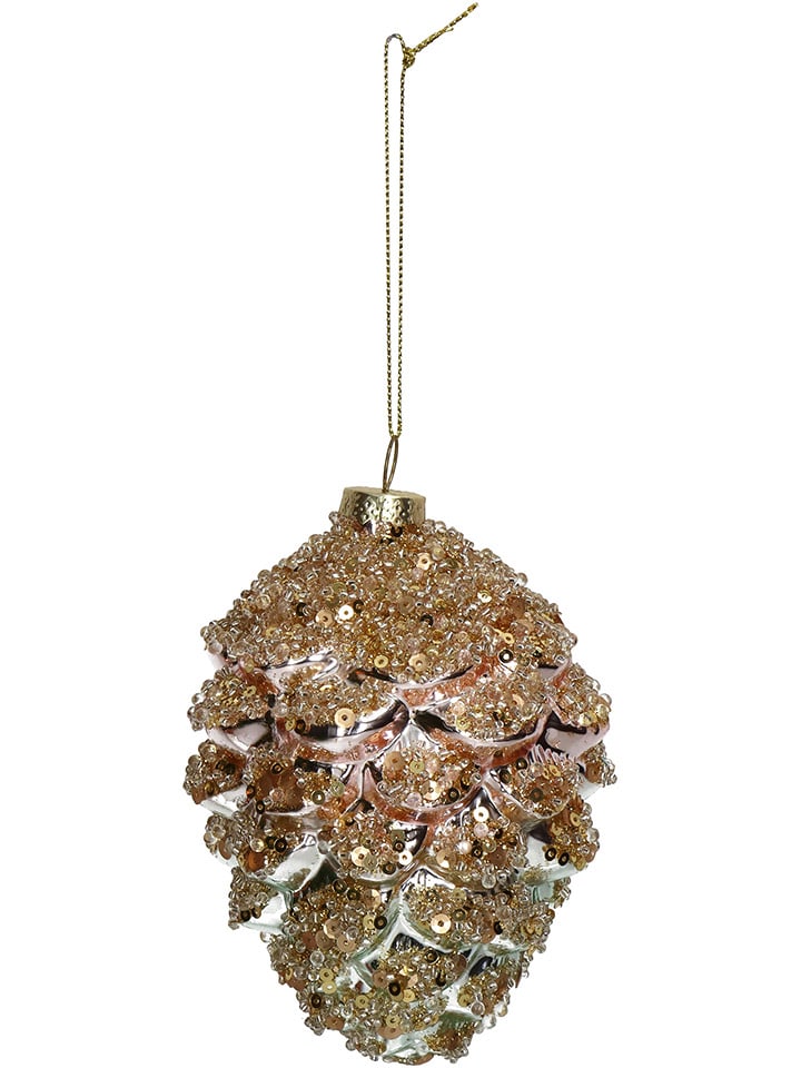Kersten Christbaumkugel ''Pine Cone'' in Gold - (H)13 cm - onesize