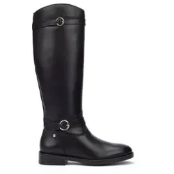 Pikolinos für Damen. W3C-9632 Lederstiefel Puertollano schwarz (35), Wohnung, 1 bis 3 cm, Reißverschluss, Lässig