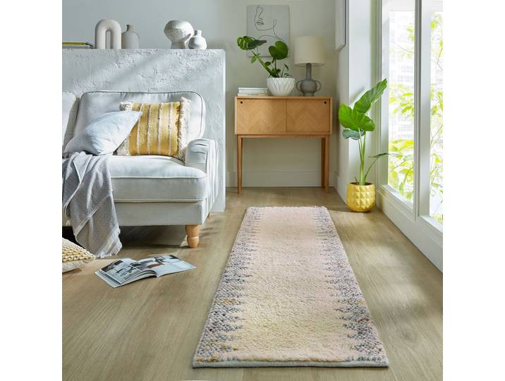Läufer Minerals border 60 x 1 x 230cm Grau/Grau