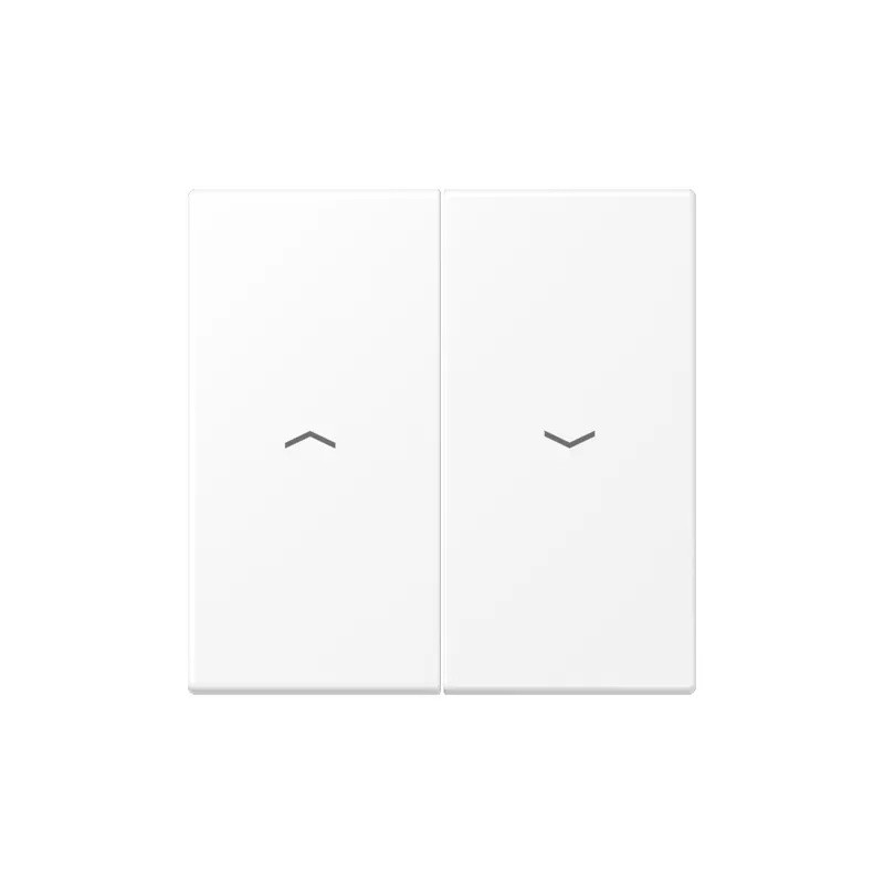 Jung wisselcontactdoos 2-voudig met pijlsymbolen serie LS mat sneeuwwit