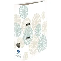 Falken 24001000 Motivordner PureGreen, Welle & Kreis, 10er sortiert, mit Blauem Engel - Sortierte Motive