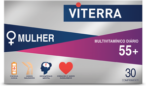 Viterra Multivitamínico Diário Platinum 55+ Mulher 30 comprimidos
