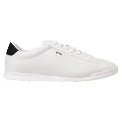 BOSS für Herren. 50568470 Nitan Lowp Sneakers Weiß (41), Wohnung, Schnürsenkel, Lässig