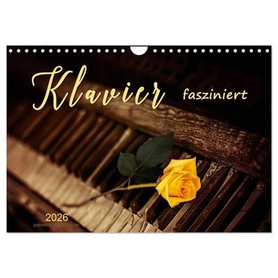 Klavier fasziniert (Wandkalender 2026 DIN A4 quer), CALVENDO Monatskalender