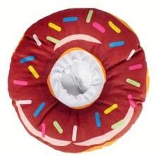 Uplifted Finds Cute Donut Pet Elizabethan Collar coffee Color s