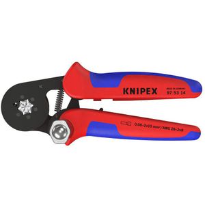 Knipex Crimpzange 97 53 14, mit Seiteneinführung, selbsteinstellend, für Aderendhülsen 0,08 - 16mm²