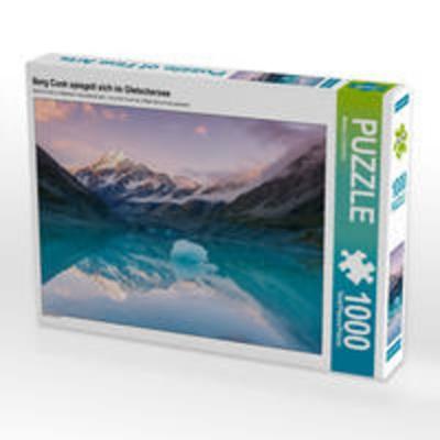 CALVENDO Puzzle Berg Cook spiegelt sich im Gletschersee 1000 Teile Lege-Größe 640 x 480 cm Foto-Puzzle Bild von Matteo Colombo