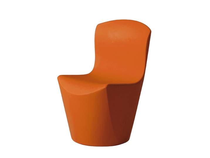 SLIDE set de 2 chaises ZOE (Orange - Polyéthylène)