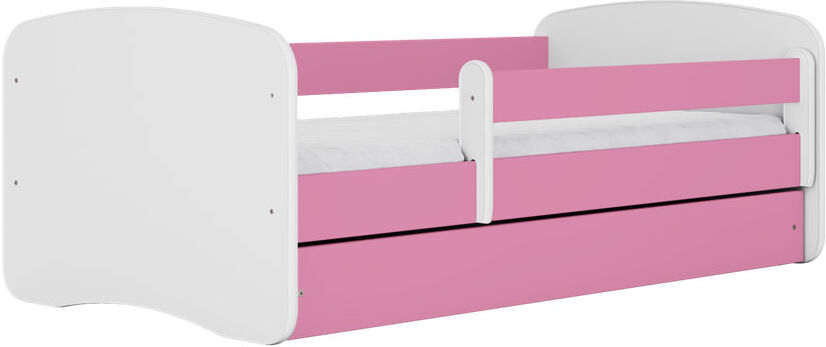 Zipcode Design Cicero Drawer Convertible Bed and Mattress Pink European Toddler (80 x 180cm)