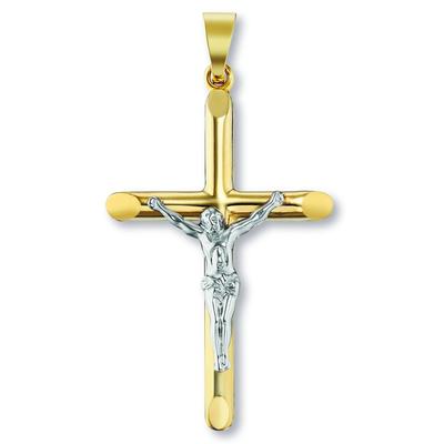 Kettenanhänger ONE ELEMENT "Kreuz Anhänger aus 333 Gelbgold", gold, Schmuckanhänger, Damen, Gelbgold 333 Gold, Gelbgold 333, Gold, Kettenanhänger, Bedeutungsvoll & zeitlos – ein Begleiter mit Persönlichkeit