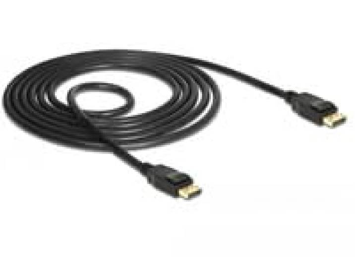 DeLock kabel DisplayPort 1.2 stekker > DisplayPort stekker 0,5 m wit 4K