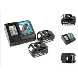 Makita, Werkzeugakku + Ladegerät, Power Source Kit (18 V)